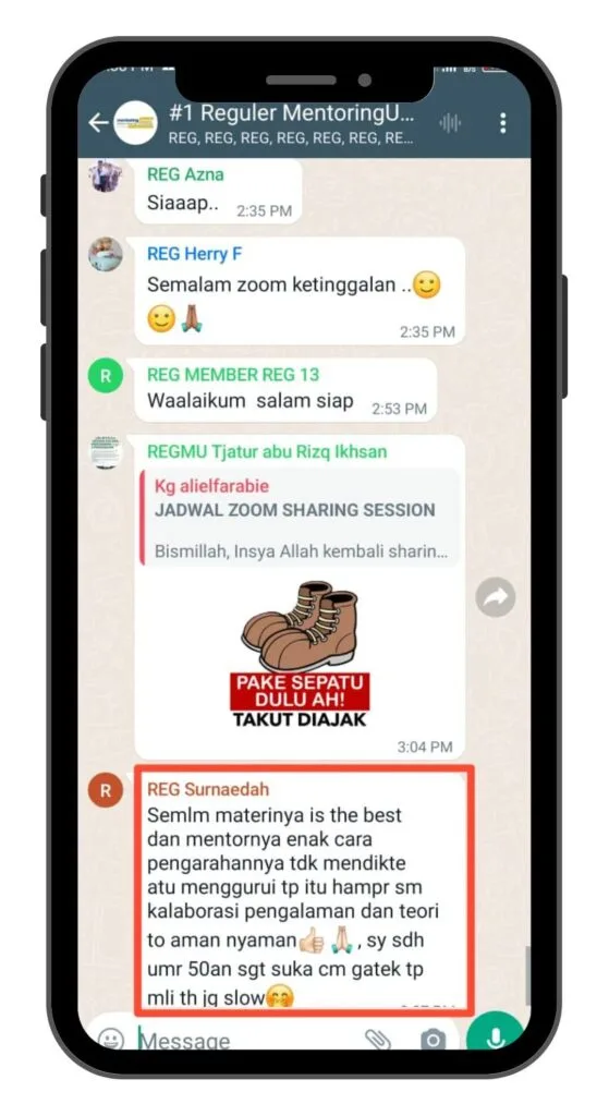 Testimoni peserta mentoring umroh 2