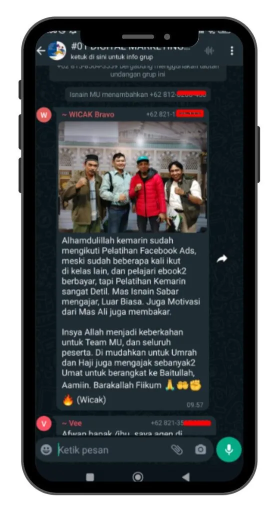 Testimoni peserta mentoring umroh 5